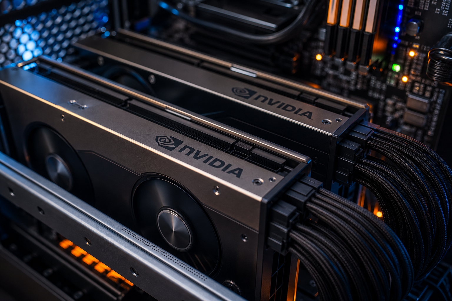 GPU computing hardware at ZORVAYA LTD engineering facility for machine learning model training